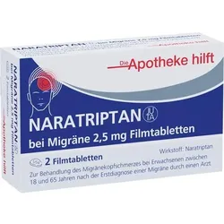 NARATRIPTAN Juta bei Migräne 2,5 mg Filmtabletten 2 St