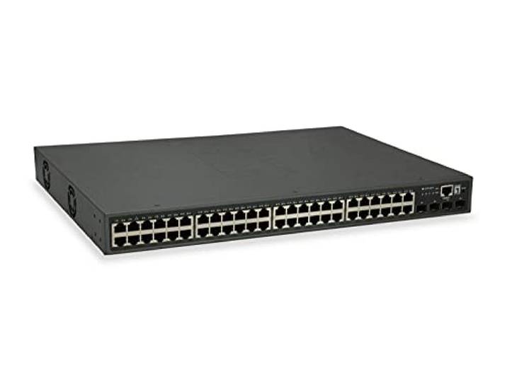LevelOne Switch GTP-5271 52-poorts/Managed Gigabit PoE Switch, 4 x 10GbE SFP+, 48 PoE Outputs, 400W/L3 Gigabit Ethernet (10/100/1000)/ Power over Ethernet (PoE)/grijs