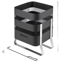 tepro, Design-Feuerkorb Millburn, schwarz,  42,5 x 36 cm