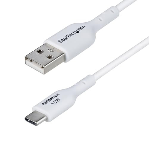 StarTech USB-A naar USB-C laadkabel, 1 meter, Wit