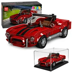 Bausteine Klassisches Auto S.Cobra Rote Vitrine 391 Teile.