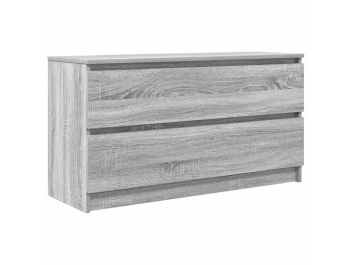 Kaorsrow TV-Schrank Grau Sonoma 100x35x54 cm Lowboard Fernsehtisch Praktisches Lowboard in Grau Sonoma für Wohnzimmer und Schlafzimmer mit 2 geräumigen Schubladen für Medien.