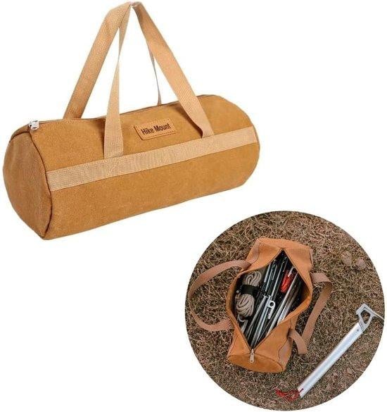 Unyqoos Gereedschapstas van Canvas, 35 x 15 cm, Compacte Opbergtas met Handvat voor Klein Gereedschap