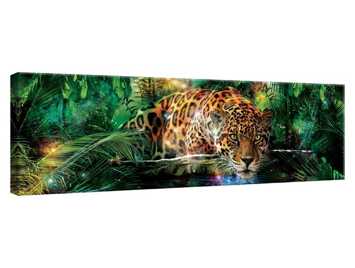 Wandbild 30x97 Leopard