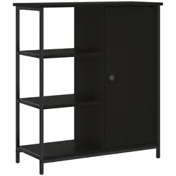 vidaXL Sideboard Schwarz 70x30x80 cm Holzwerkstoff