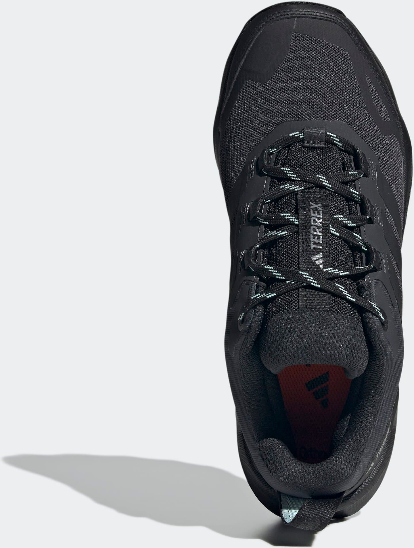 Wanderschuh ADIDAS TERREX "SKYCHASER AX5", Damen, Gr. 40,5, core schwarz, core schwarz, semi flash aqua, Synthetik, Textil, Schuhe Wanderschuh, Outdoor-Schuh, Multifunktionsschuh core schwarz, core schwarz, semi flash aqua 40,5
