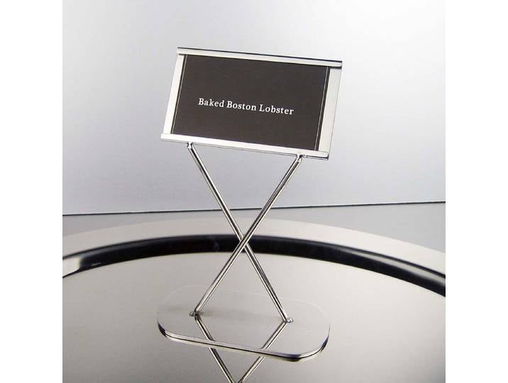 Plaque en acier inoxydable T1 pour hôtel et restaurant, porte-cartes de cadre, articles britains, support de menu, cartes de salle à manger HonTos