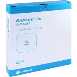 Biatain-Ibu Schaumverband Sanft-Haftend 10x10cm 5 ST
