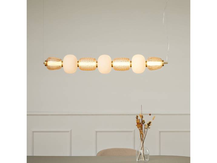 Suspension Pearl 7 Ambre/Or - LOOM DESIGN - Salon / séjour - Moderne - Verre - À ampoule unique