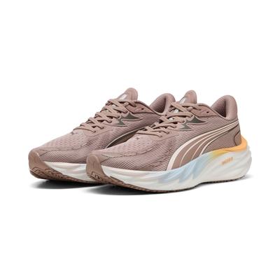 Laufschuh PUMA "VELOCITY NITRO 4 RC", Herren, Gr. 40,5, beige (sandstone, lucite), Schuhe Laufschuh, für Lauftraining, mit abriebfester Gummilaufsohle, mit Schnürung