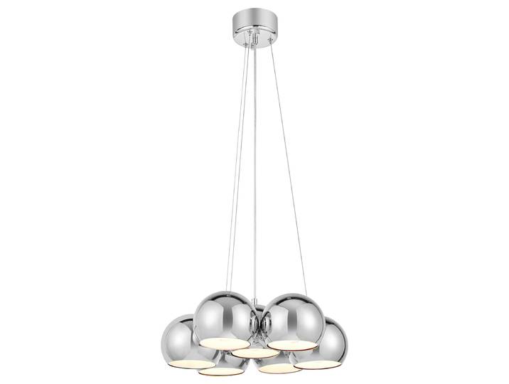 Suspension ronde 45 x 15 x 45cm Argenté Fer, laqué E14