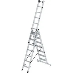 Munk Stufen-Mehrzweckleiter 3-teilig mit nivello®-Traverse - 033321