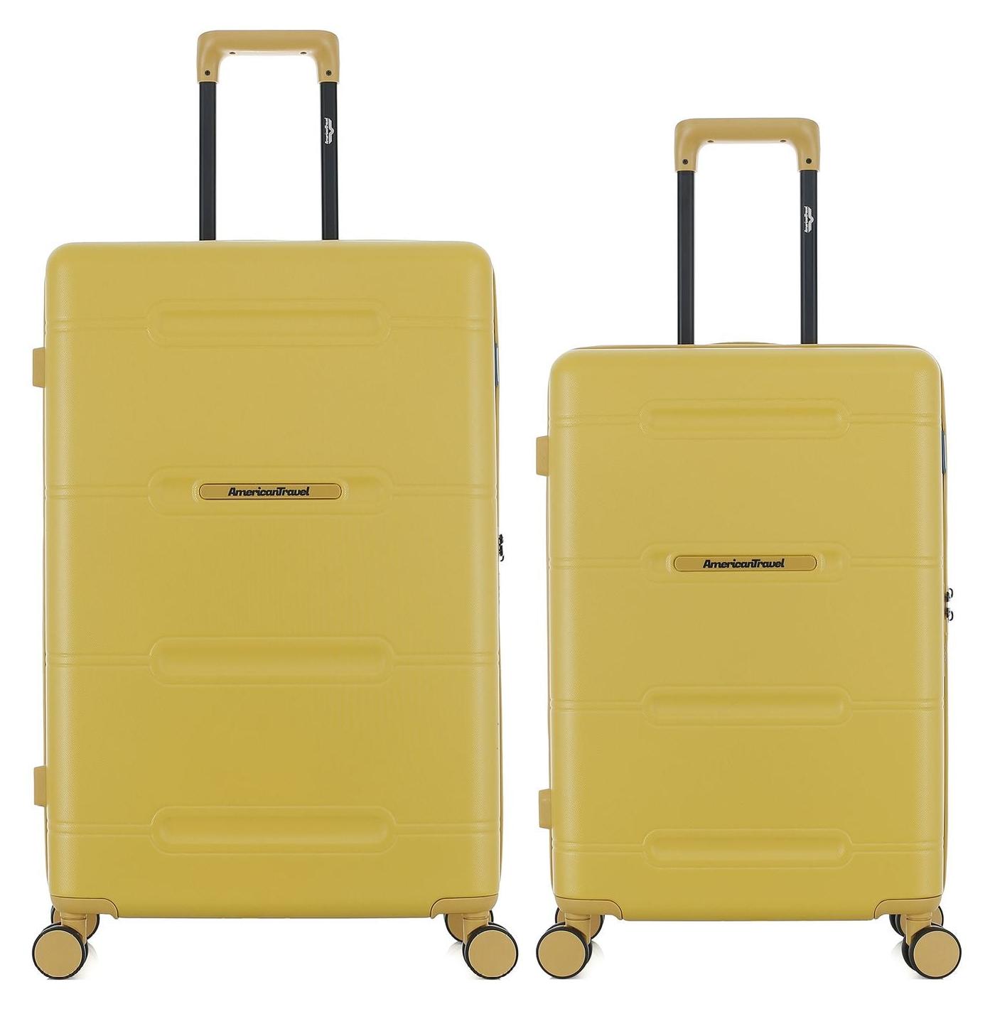 AMERICAN TRAVEL - 2er-Set - CLEVELAND-Koffer (großes Format und Wochenendkoffer)