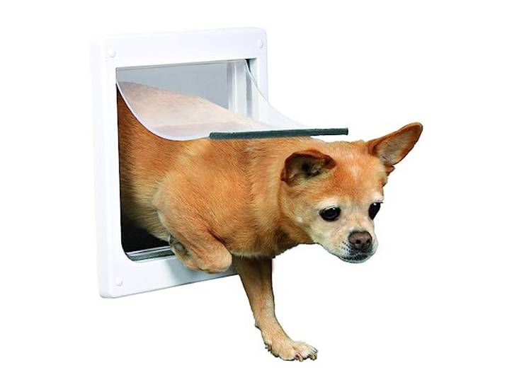 TRIXIE Pet Products Hondendeur, 2-weg vergrendeling, maat XS tot kleine honden, wit