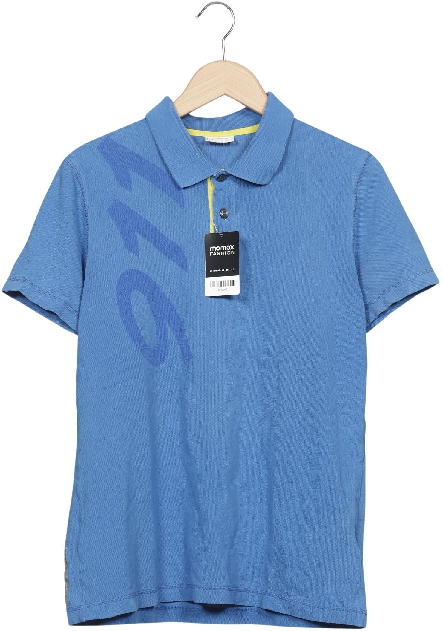 Porsche Design Herren Poloshirt, Blau, Gr. M, Baumwolle - Second Hand