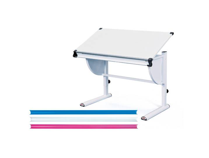 ebuy24 Schreibtisch Weiß, 60x63x110 cm, Büromöbel, Schreibtische, Schreibtische