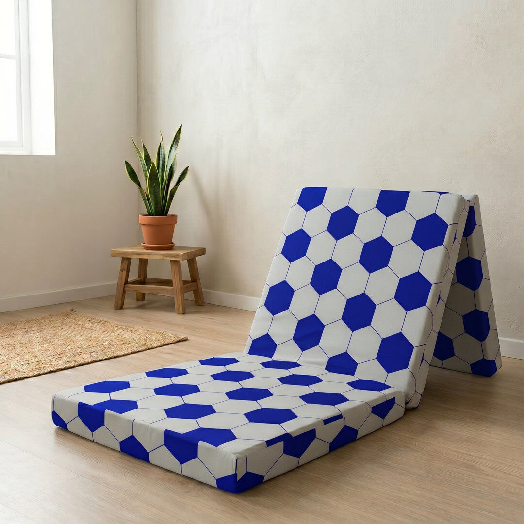 Dull Symple Stuff Foam Mattress Blue/White