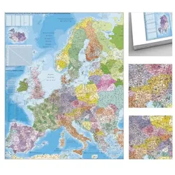 STIEFEL Eurocart Landkarte »Postleitzahlenkarte Europa zum Pinnen« 80 x 105 cm
