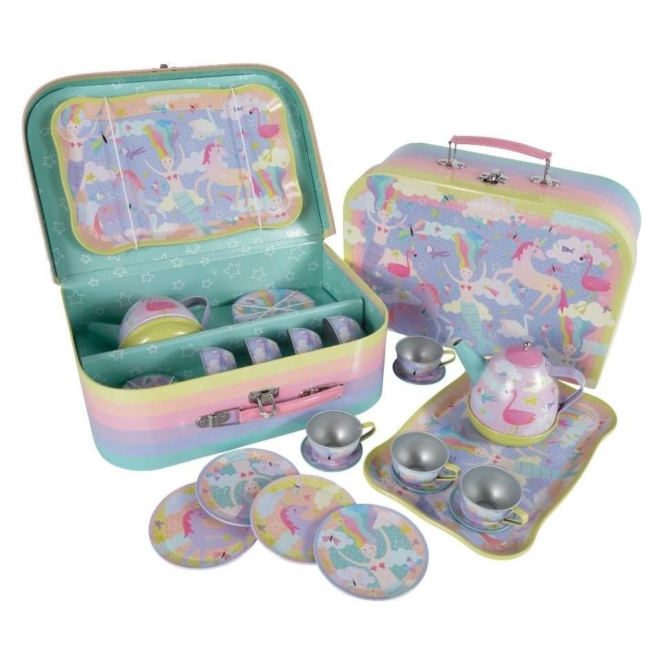 Rock FLOSS & Fantasy 15pc Musical Tin Tea Set - 43P6398 (43P6398)
