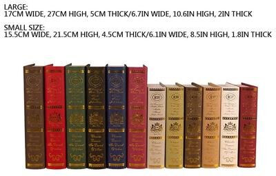 Inspire Select European Vintage Decorative Fake Book Retro Simulation Coffee Table Book Prop For Home Decor random Color