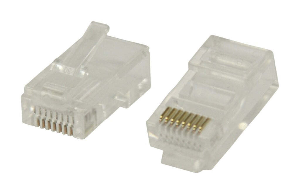 Allteq Valueline VLCP89300T RJ45 connectoren, transparant, kunststof, 10 stuks