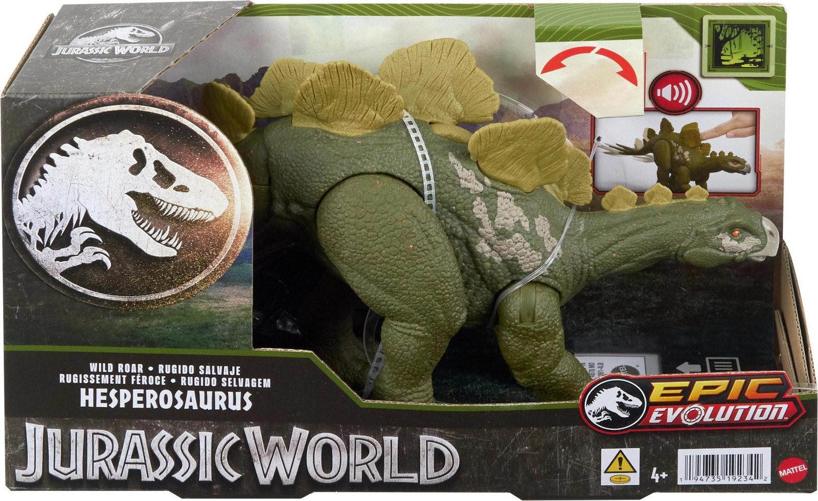 Mattel Jurassic World Wild Roar Hesperosaurus