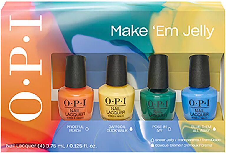 OPI - Make 'em Jelly Geschenk-Set - 4 Mini-Nagellacke, Set, Multicolor