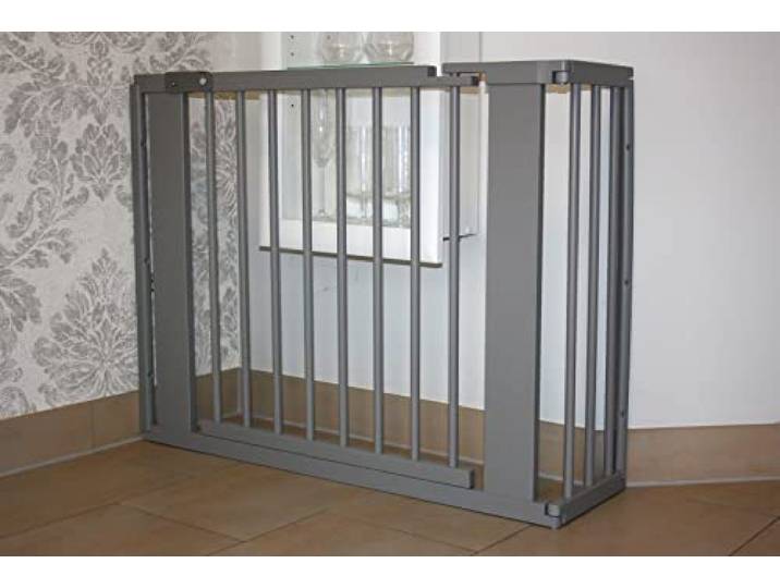 Schutzgitter Absperrgitter Türgitter Treppenschutzgitter 117 bis 363 cm grau (117cm)