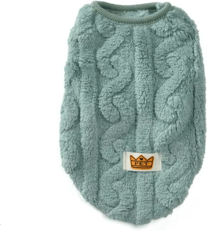 Inspire Picks Soft Fleece Pullover Sweatshirt For Cats & Small Dogs green xsold