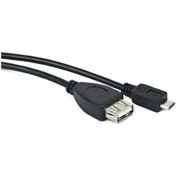 Lanberg OEM-0006 USB Kabel USB 2.0 0,15 m USB A Micro-USB B 0,48 Gbit/s Schwarz