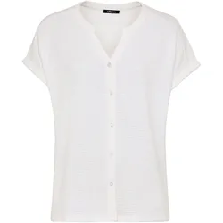 Tchibo - Strukturiertes Olsen Shirt mit Knöpfen - Damen - Gr. 38 - weiß