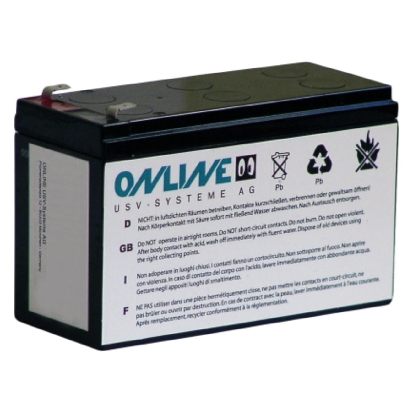 Online USV Ersatzbatterie fuer ZINTO 800 Modell 2017 (BCZ800)
