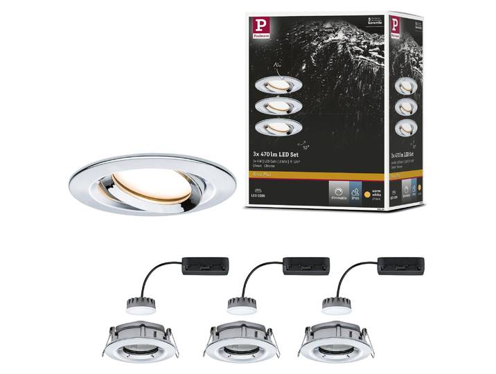 Paulmann Luminaire LED encastré Nova Plus Set de base orientable