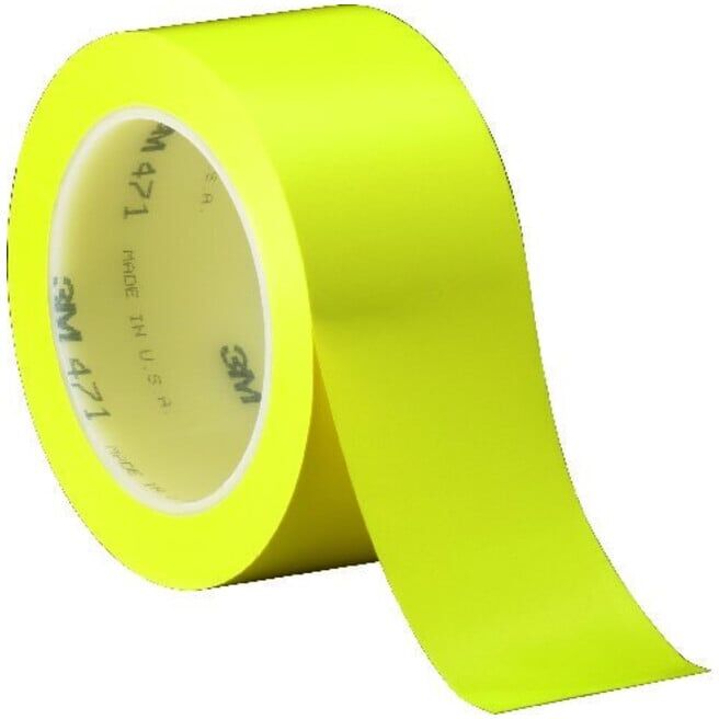 3M Ruban adhésif en PVC souple 471F 50mmx33m jaune (7000028852)