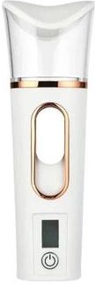 Inspired Living Nano Mist Facial Mister Portable Face Steamer For Instant Hydration white