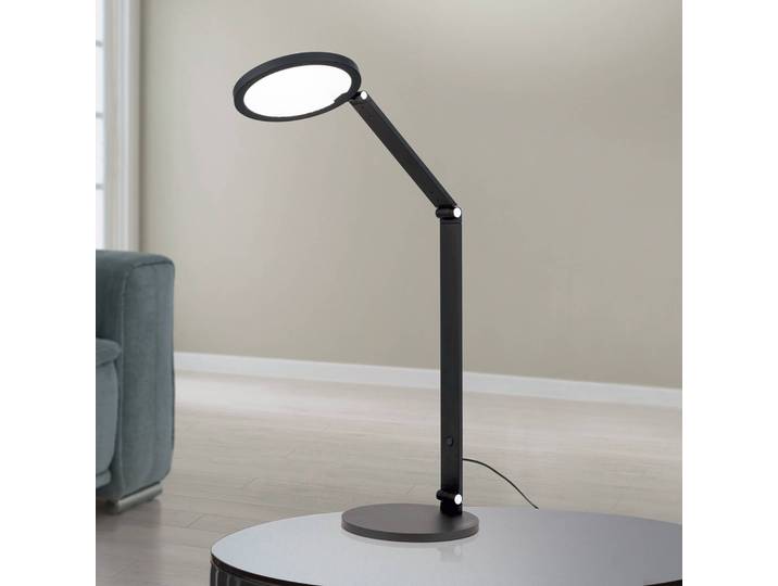 ORION LED Tischleuchtelampe Fati, dimmbar, schwarz, für Wohn- / Esszimmer, Aluminium, Modern