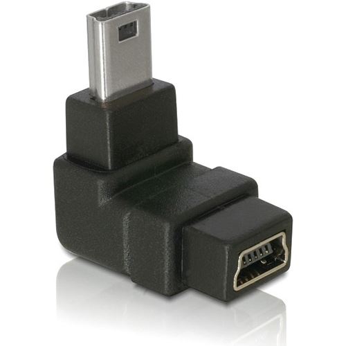 DeLOCK Adapter USB-B Mini 5pin Stecker Buchse 90° gewinkelt