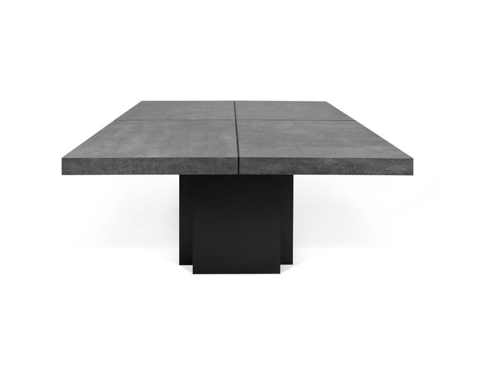Esstisch Duck Holzwerkstoff Betongrau B 150 T 150 cm - Esstisch
