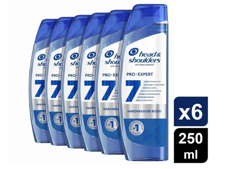 Head &amp; Shoulders Pro-Expert 7 Hardnekkige Roos Antiroos Shampoo 6 x 250 ml (6-Pack)