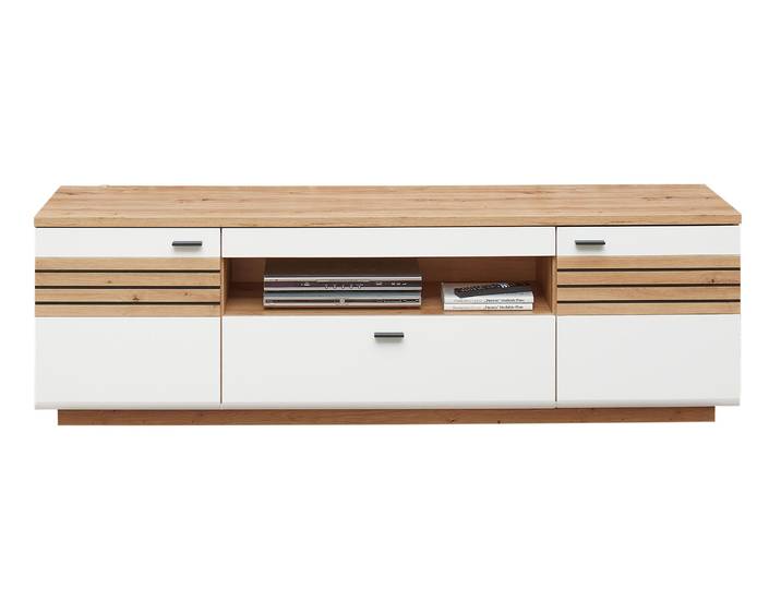 Wohn-Concept Fresno TV-Board/Lowboard 190x47cm Holzwerkstoff Weiß