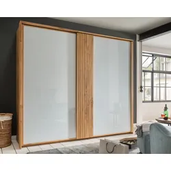 Massivholz »Jupiter« Schiebetüren Kleiderschrank III 300 cm / Wildeiche