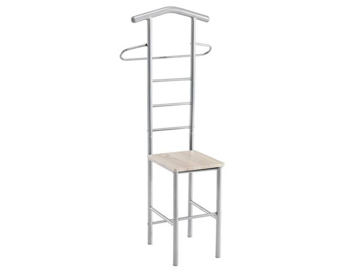 CARO-Möbel Herrendiener Jivo Sonoma Eiche, Metall, Mode, 53x121x47 cm, Schlafzimmer, Herrendiener