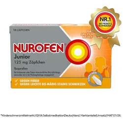 NUROFEN Junior 125mg 10 St Suppositorien