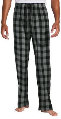 District DT1800 Flannel Plaid Pant in Gray/Black Buffalo Check size 3XL
