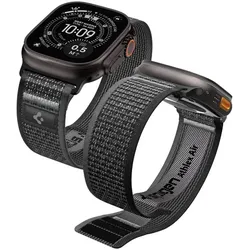 Spigen Athlex Air 2 - Armband für Apple Watch 44/45/46/49 mm (aktivní schwarz / grau)