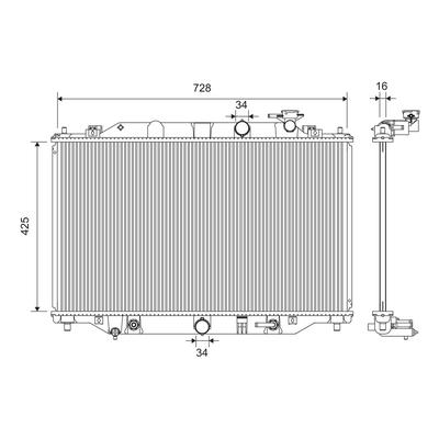 VALEO Kühler, Motorkühlung 701392 für MAZDA