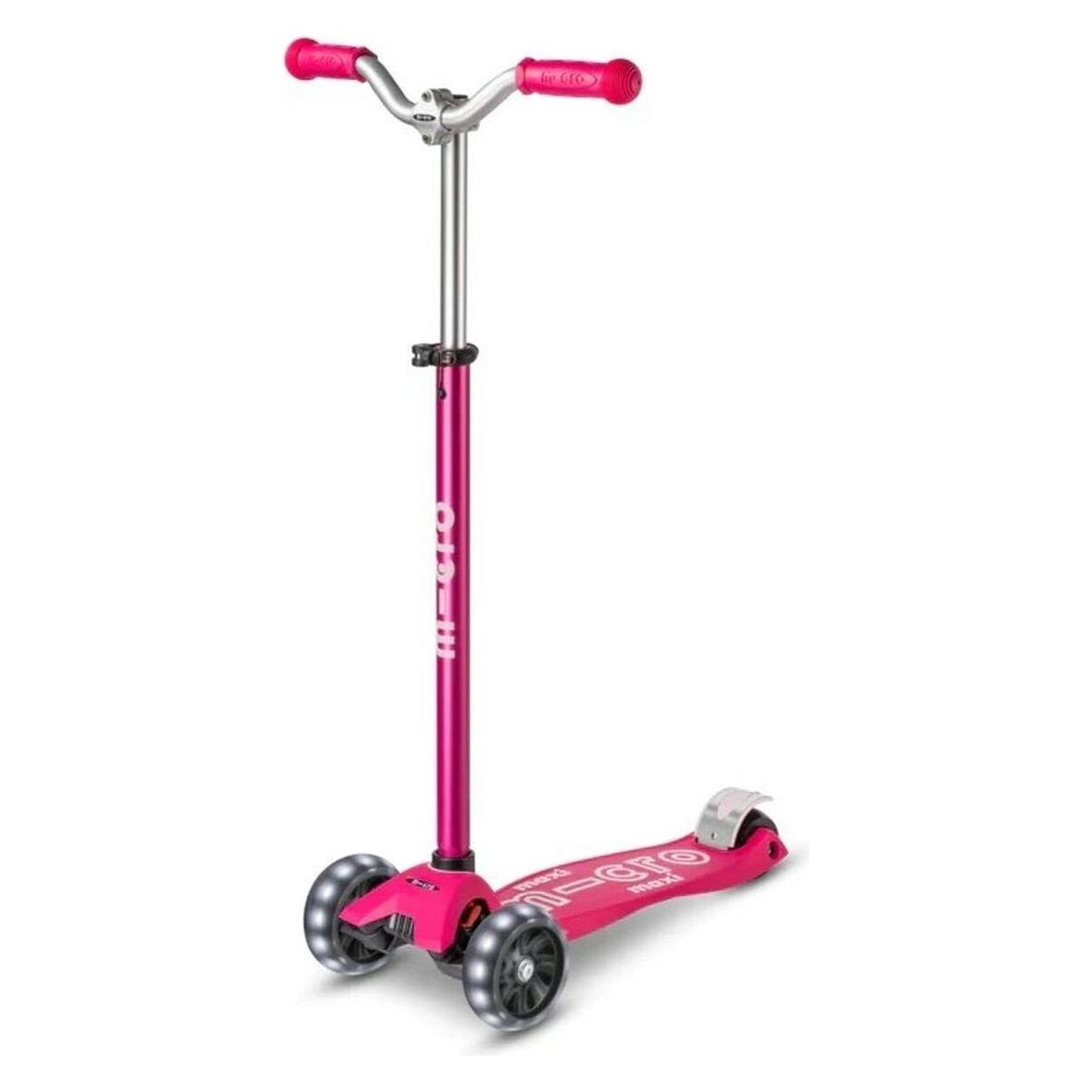 Micro Kinderkickboard Maxi Deluxe Pro LED (pink) (MMD040)