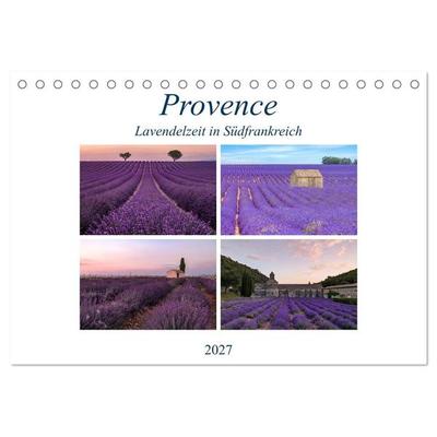 Provence, Lavendelzeit in Südfrankreich (Tischkalender 2027 DIN A5 quer), CALVENDO Monatskalender
