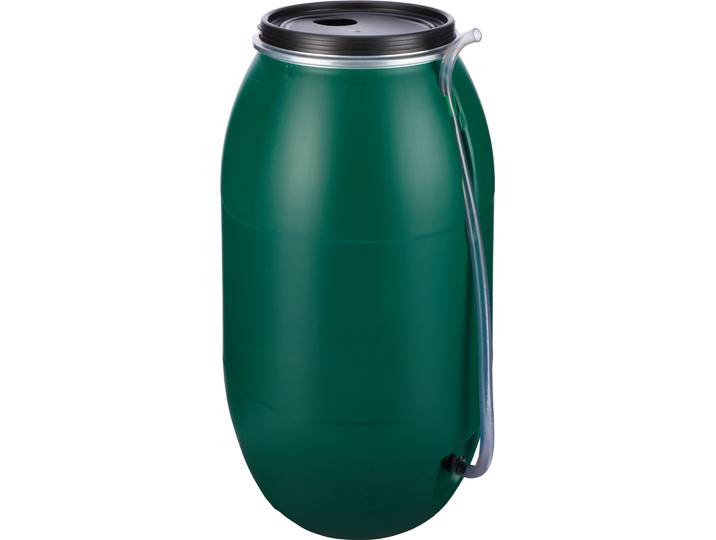 Faserplast Gartenfass Grün 220l