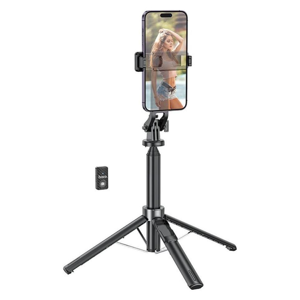 Hoco Other selfie stick with bluetooth remote control tripod K21 black (48927771)